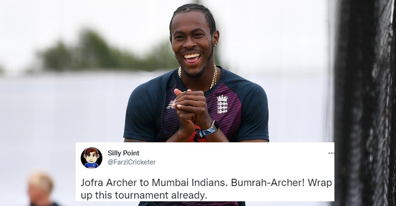 Twitter erupts as Mumbai Indians bid INR 8 crore for Jofra Archer at IPL 2022 auction