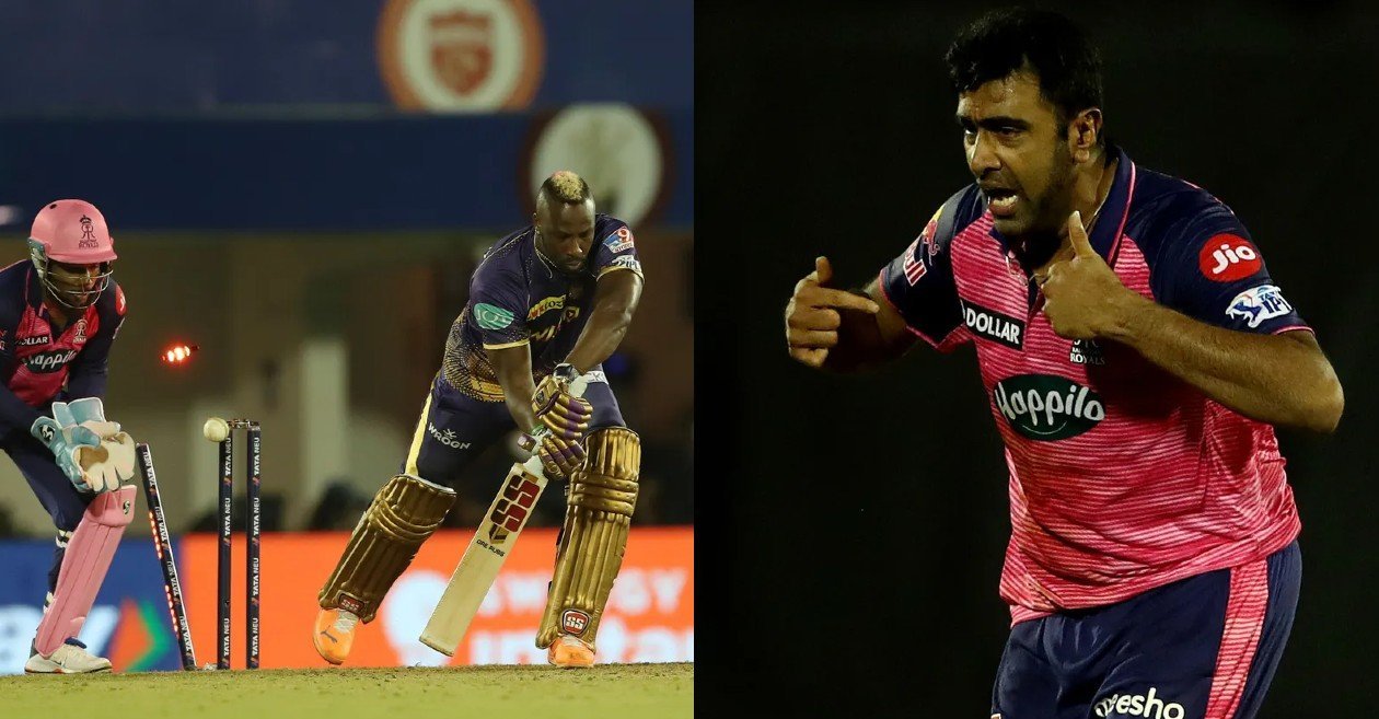 IPL 2022 [WATCH]: Ravichandran Ashwin bowls a jaffa to dismiss Andre Russell for golden duck in RR vs KKR game