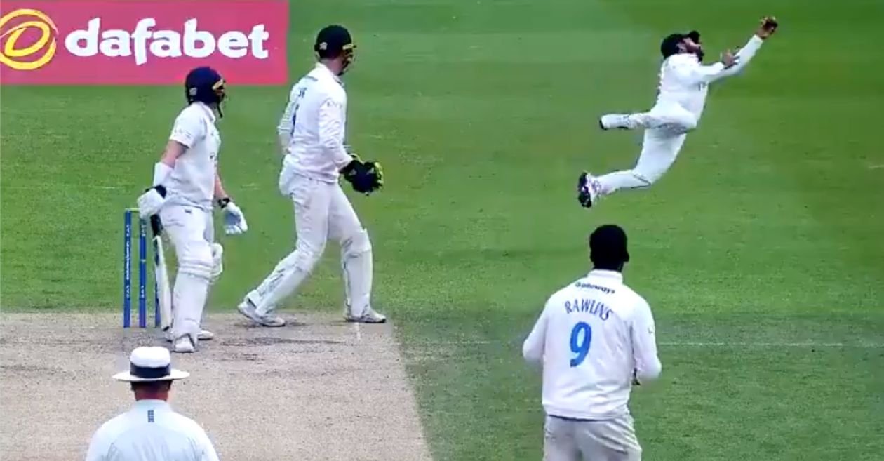 WATCH: Mohammad Rizwan takes an absolute blinder against Durham in County Championship