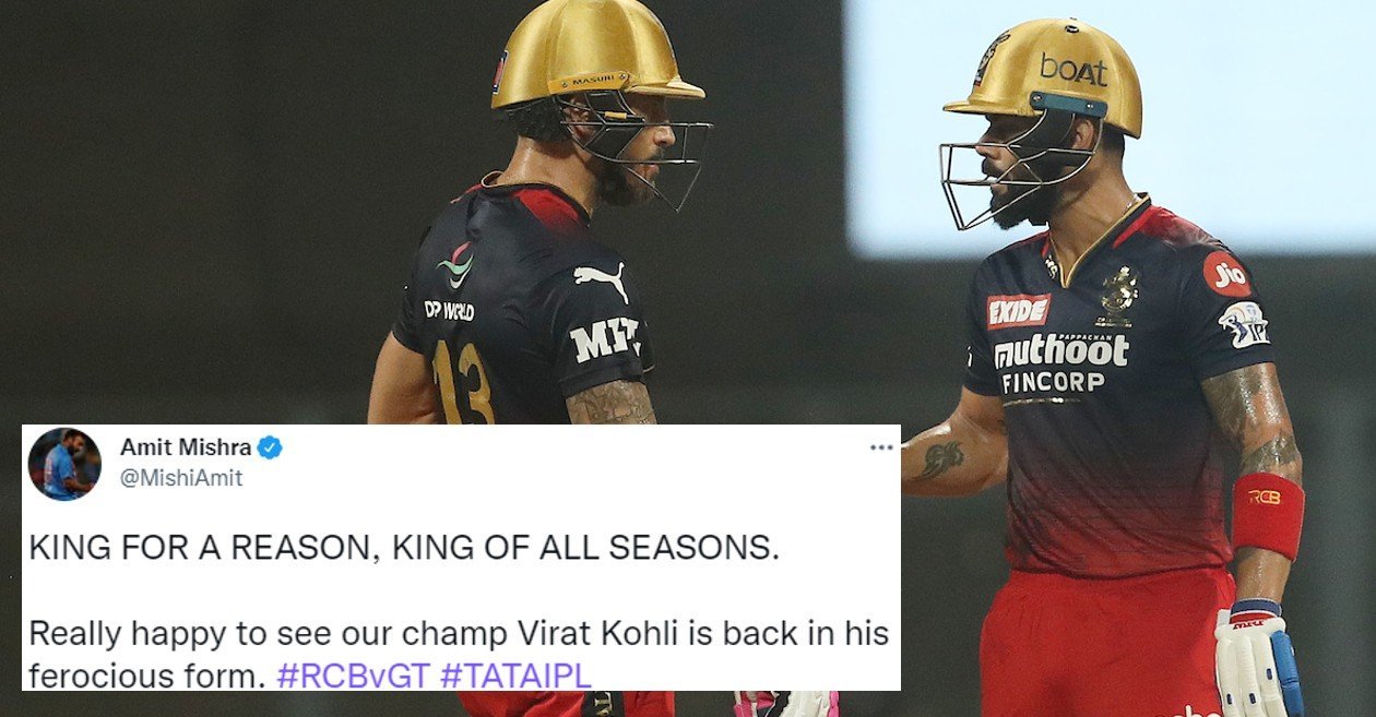 Twitter reactions: Virat Kohli, Faf du Plessis shine as RCB beat GT to keep playoffs hopes alive at IPL 2022